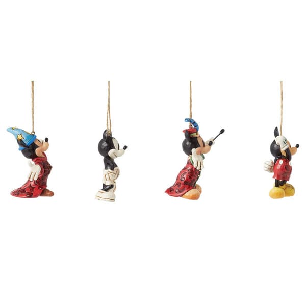 Jim Shore Disney Traditions Mickey Ornaments - Set of 4