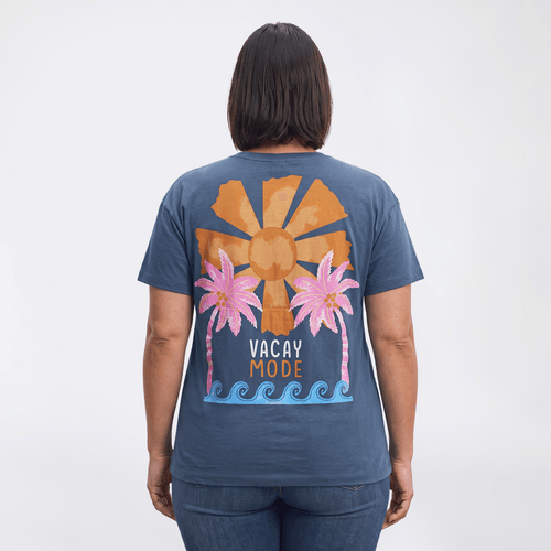 Plus Size Bare Your Soul By Sweet Soul Tropical "Vacay Mode" Tee
