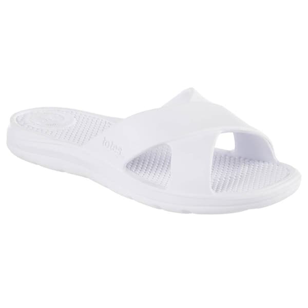 Womens Totes Ara Cross Slide Sandals - image 