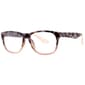 Womens Custom Eyes Classic Caramel Latte Square Reader Glasses - image 1