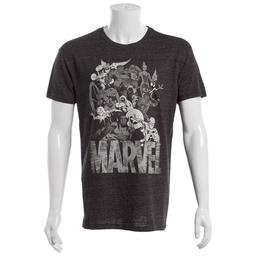 Young Mens Marvel Group Short Sleeve Graphic Tee