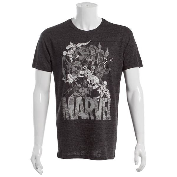 Young Mens Marvel Group Short Sleeve Graphic Tee - image 
