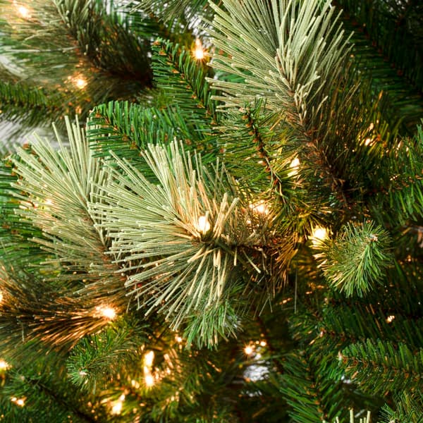 National Tree 9ft Charleston Pine Slim Pre-Lit Christmas Tree