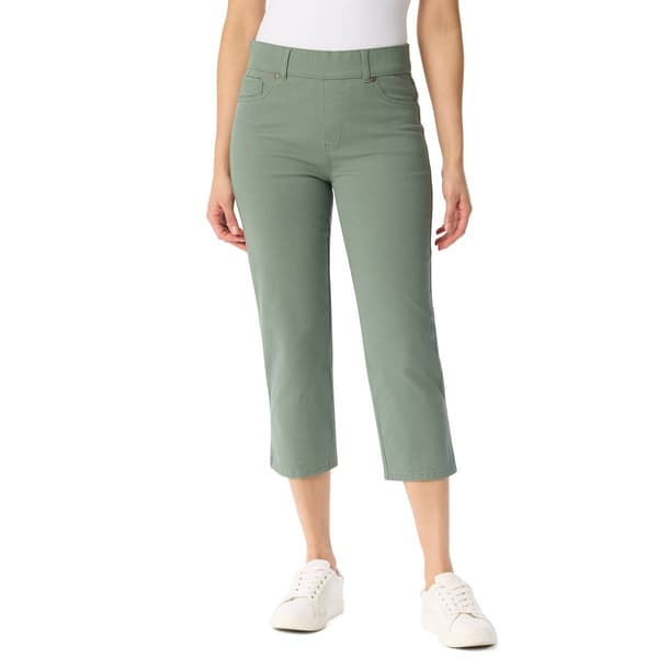Womens Gloria Vanderbilt Shape Effect Pull On Capris w/ Slit - image 