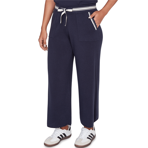 Womens Ruby Rd. Jetsetter Wide Leg Cropped Casual Pants