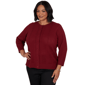 Plus Size Emaline Country Code 3/4 Sleeve Pointelle Cardigan - image 3