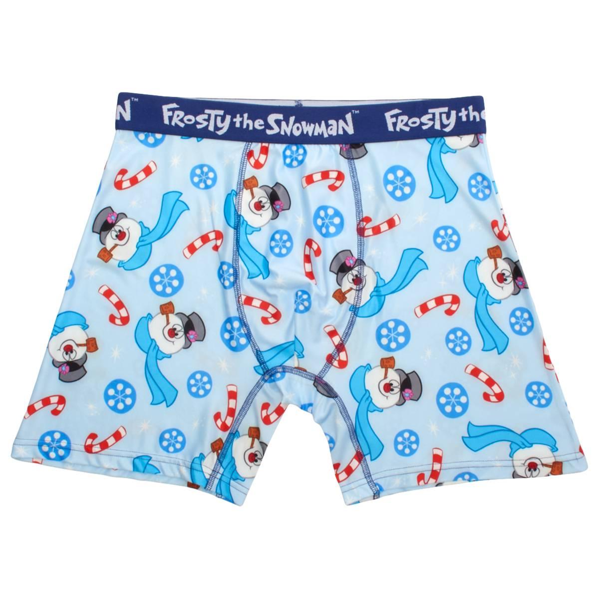 Mens Frosty the Snowman Boxer Briefs