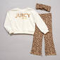 Toddler Girl Juicy Couture 3 pc. Leopard Top & Pants Set - image 1