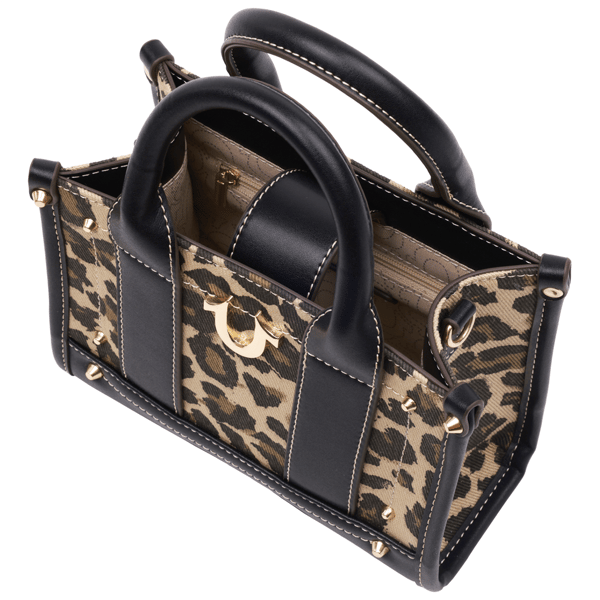 True Religion Leopard Mini Tote