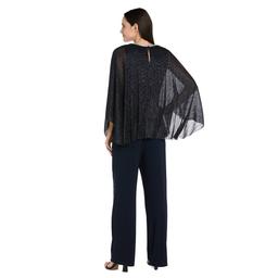 Womens R&M Richards 2pc. Crinkle Capelet and Pants Set