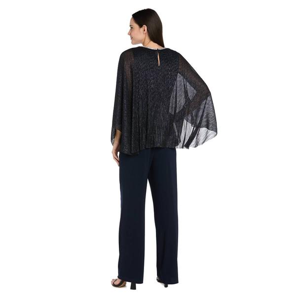 Womens R&M Richards 2pc. Crinkle Capelet and Pants Set