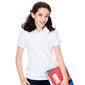 Girls &#40;7-14&#41; School Uniform Puff Sleeve Button Polo - image 1