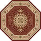 Tayse Sensation Jayden Octagonal Area Rug - Red - image 1
