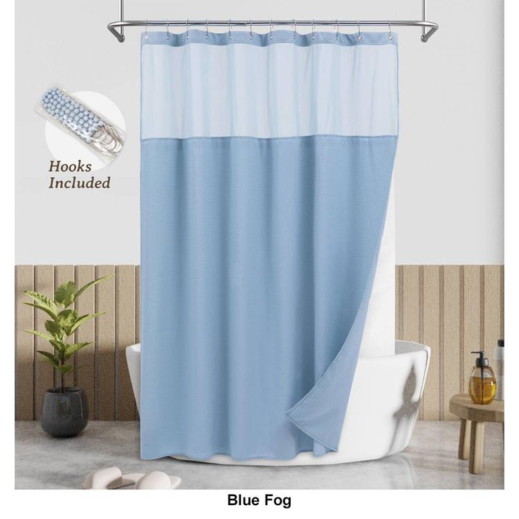 Awesome Home Waterproof Polyester Honeycomb Dobby Shower Curtain
