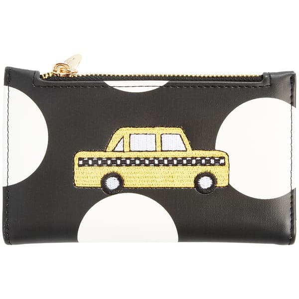 BCBG Bifold Embroidered Taxi Dot Bifold Wallet - image 