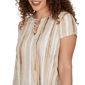 Womens Emaline Verde Grove II Short Sleeve Abstract Stripe Blouse - image 5