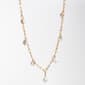 Design Collection Gold-Tone Glass/Pearl Bracelet - image 1