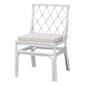 bali & pari Carwyn Bohemian White Rattan Dining Chair - image 1