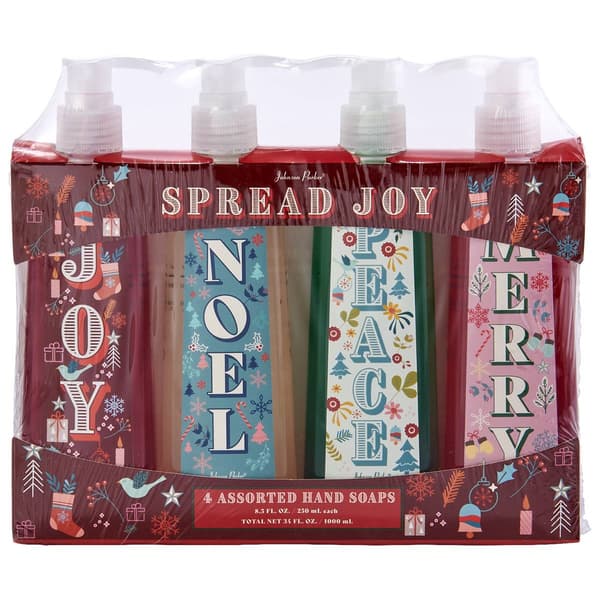 Johnson Parker 4pk. Assorted Spread Joy Hand Soaps - image 