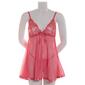 Womens Spree Intimates Mesh Triangle Cup Sequin Babydoll Set - image 1
