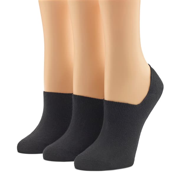 Womens HUE(R) 3pk. Cotton No Show Arch Hug Socks - image 