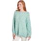 Womens Ruby Rd. Mint Condition Shimmering Pom Pom Eyelash Sweater - image 3