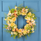 Northlight 26in. Daisy Peony & Roses Floral Spring Wreath - image 1