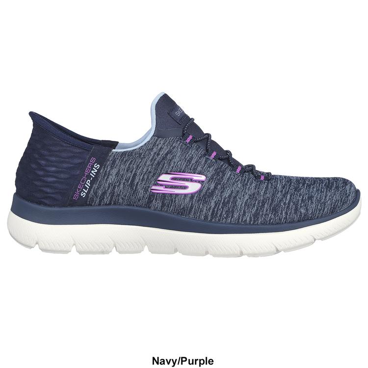 Womens Skechers Summits Dazzling Haze Slip-Ins® Athletic Sneakers