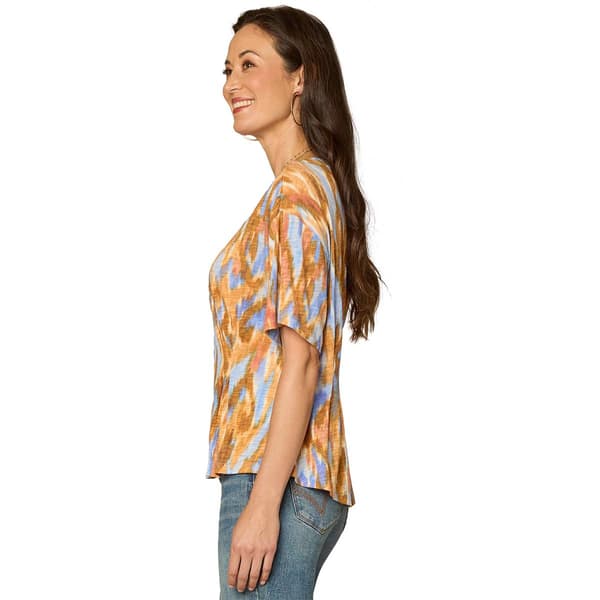 Womens Democracy Short Sleeve Abstract Tee