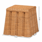 bali & pari Andrea Natural Rattan End Table - image 7