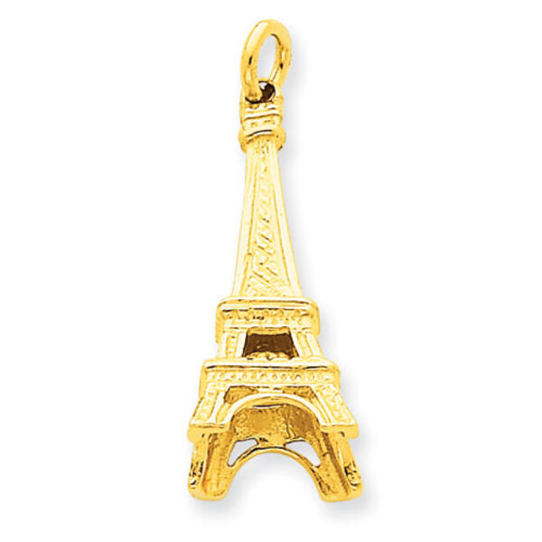 Gold Classics&#40;tm&#41; 14k. Gold Eiffel Tower Charm - image 