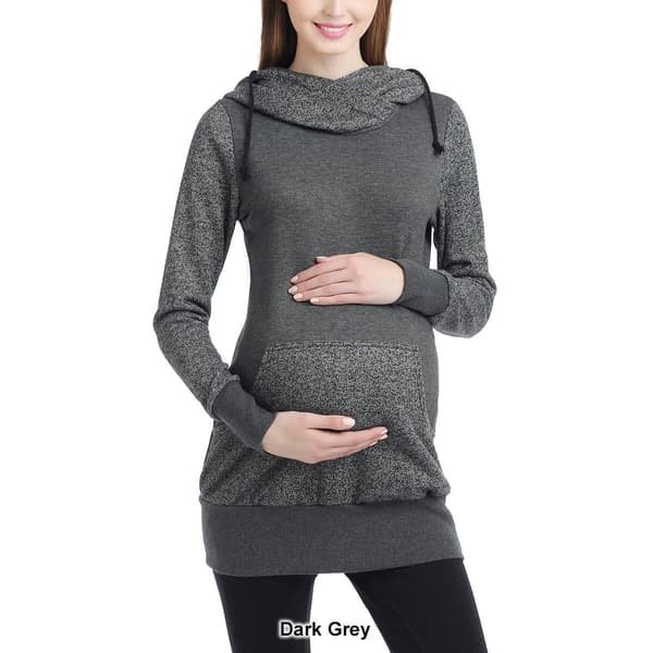 Womens Glow & Grow&#174; Cowl Neck Maternity Hoodie