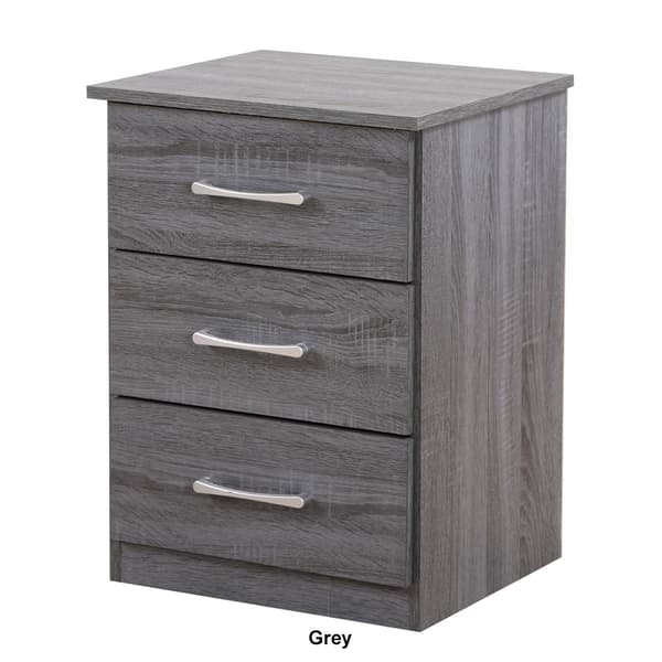 Passion Furniture Boston 3-Drawer Nightstand