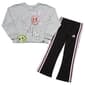 Girls &#40;4-6x&#41; adidas&#40;R&#41; Smiley Tee & 3-Stripe Flare Pants Set - Grey - image 1