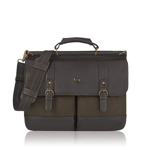 Solo Bradford Briefcase - Dark Brown