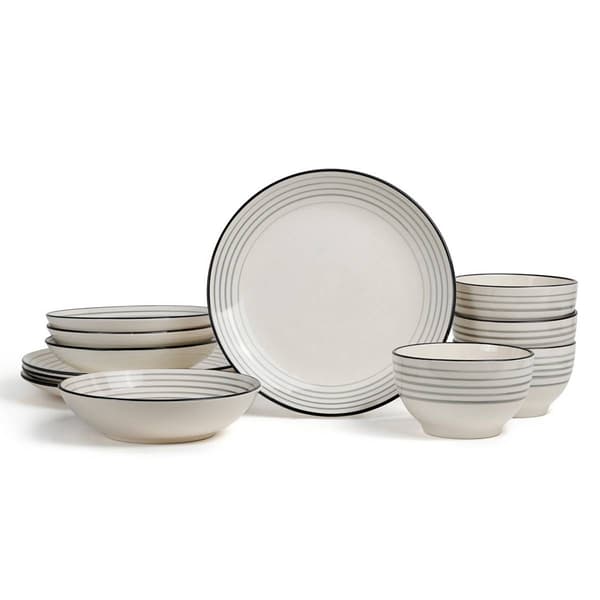 Earth & Clay Zeke 12-Piece Earthenware Dinnerware Set - image 