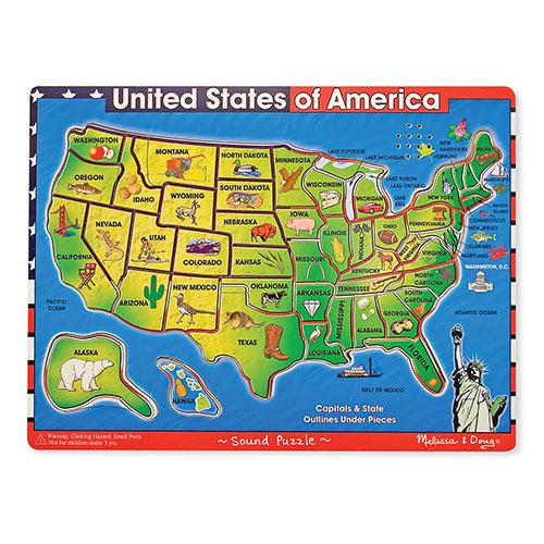 Melissa &amp; Doug(R) U.S.A. Sound Puzzle - image 