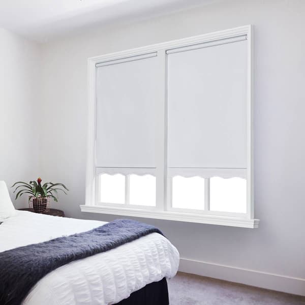 Fringed Cordless Vinyl Roller Shade - 15x64in. - 39.5x64in.