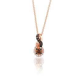 Le Vian Chocolatier(R) Strawberry Gold(R) Figure-8 Diamond Pendant