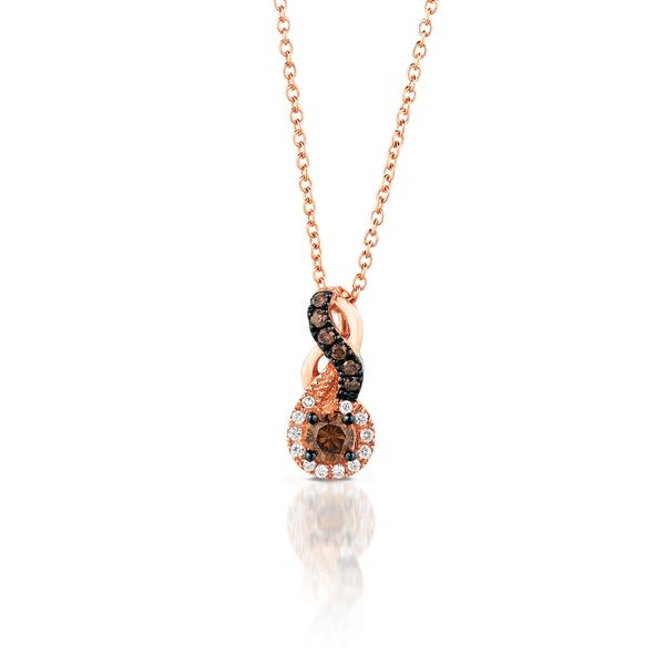 Le Vian Chocolatier(R) Strawberry Gold(R) Figure-8 Diamond Pendant - image 