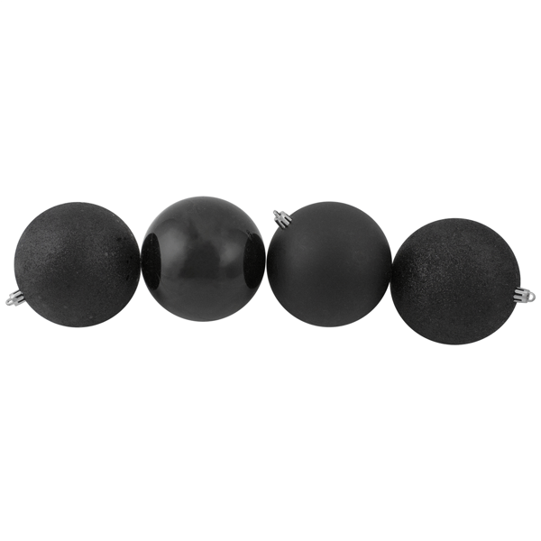 Northlight 12ct. Shatterproof 4-Finish Christmas Ball Ornaments