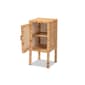 Baxton Studio Vivan Bohemian Natural Rattan 1-Door Nightstand - image 2