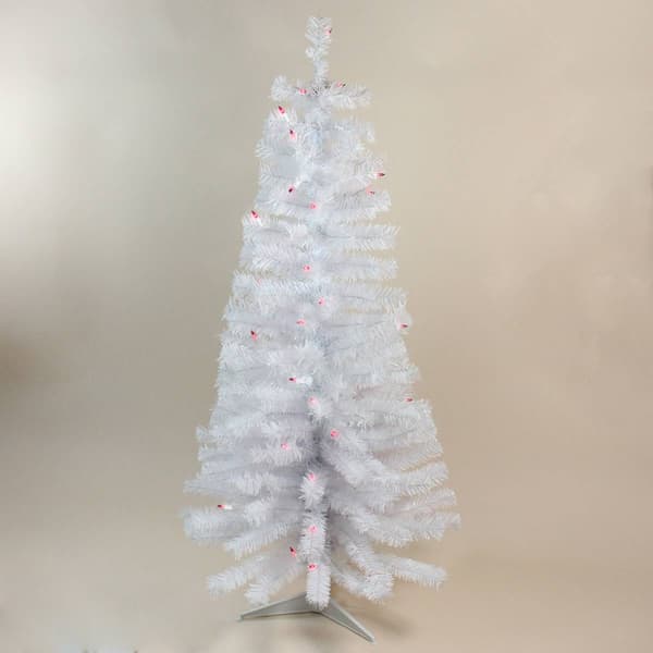 Northlight Seasonal 4ft. Pre-Lit Flat-Round Tips Wrapped Tree
