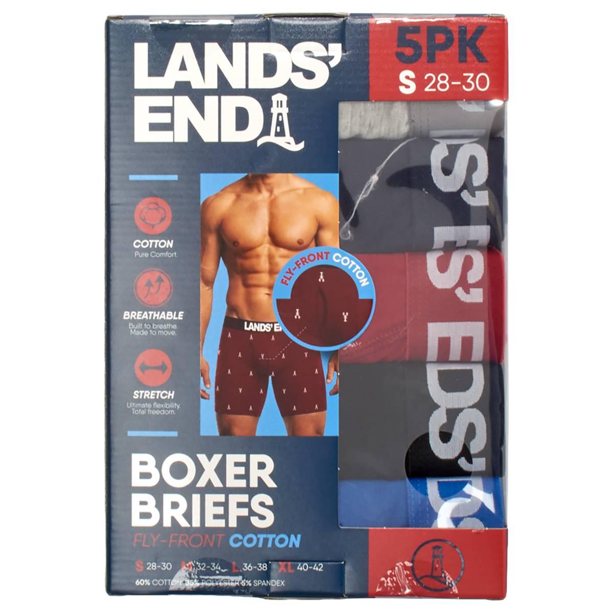 Mens LANDS’ END® 4pk. Boxer Briefs - Red