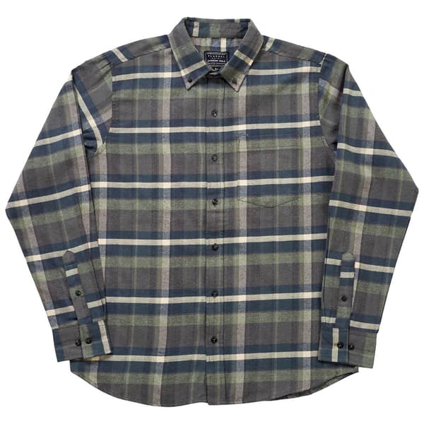 Mens Jackson Hole Flannel Shirt - Sage/Blue - image 