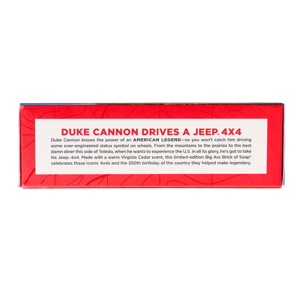 Duke Cannon Jeep American Legend Virginia Cedar + Freedom Soap