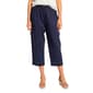 Petite Hasting & Smith Cotton Crinkle Tie Front Capris - Denim - image 1