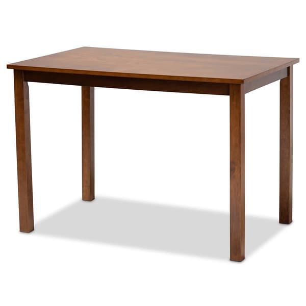 Baxton Studio Cherese Grey Fabric 5pc. Wood Dining Set