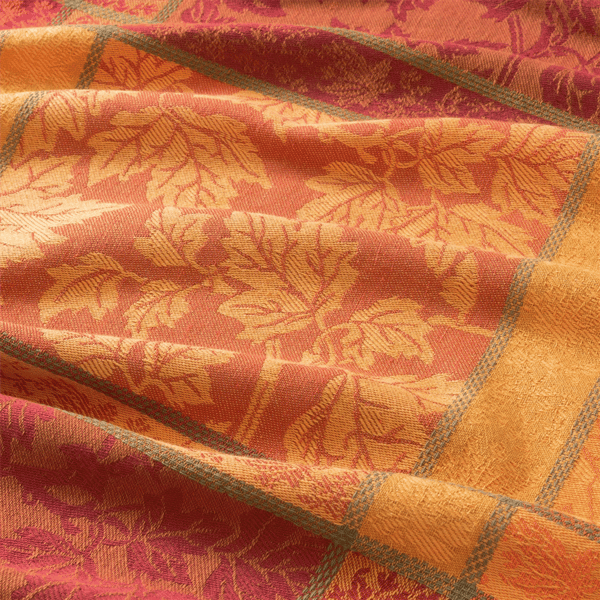 Threadmade Maplewood Jacquard Harvest Cotton Tablecloth