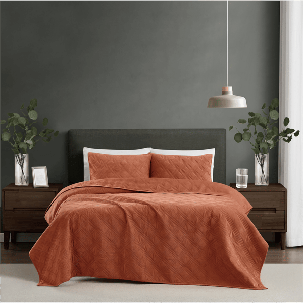 Brooklyn Loom Corduroy Pinsonic 3pc. Quilt Set - image 